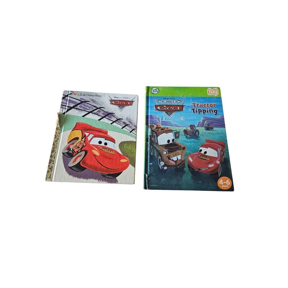 Lot of 2 Children's books Disney Cars and Cars Tractor Tipping